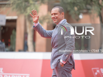 Stefano Accorsi attends the ''The Bad Guy - Seconda Stagione'' photocall during the 22nd Alice Nella Citta at Auditorium Parco Della Musica...