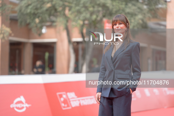 Claudia Pandolfi attends the ''The Bad Guy - Seconda Stagione'' photocall during the 22nd Alice Nella Citta at Auditorium Parco Della Musica...