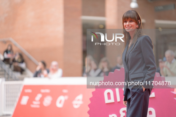 Claudia Pandolfi attends the ''The Bad Guy - Seconda Stagione'' photocall during the 22nd Alice Nella Citta at Auditorium Parco Della Musica...