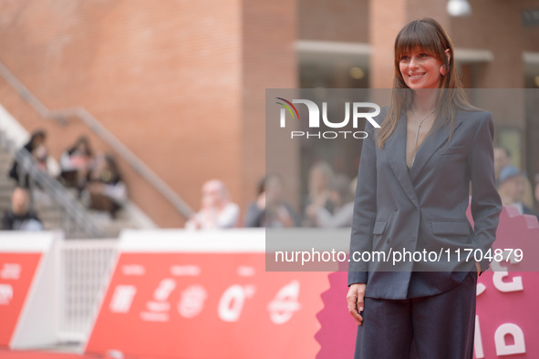 Claudia Pandolfi attends the ''The Bad Guy - Seconda Stagione'' photocall during the 22nd Alice Nella Citta at Auditorium Parco Della Musica...