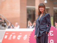 Claudia Pandolfi attends the ''The Bad Guy - Seconda Stagione'' photocall during the 22nd Alice Nella Citta at Auditorium Parco Della Musica...