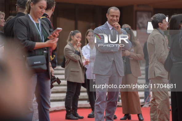 Stefano Accorsi attends the ''The Bad Guy - Seconda Stagione'' photocall during the 22nd Alice Nella Citta at Auditorium Parco Della Musica...