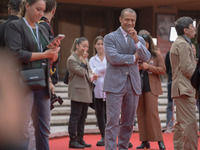 Stefano Accorsi attends the ''The Bad Guy - Seconda Stagione'' photocall during the 22nd Alice Nella Citta at Auditorium Parco Della Musica...