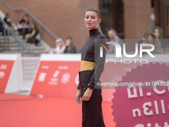 Giulia Maenza attends the ''The Bad Guy - Seconda Stagione'' photocall during the 22nd Alice Nella Citta at Auditorium Parco Della Musica in...