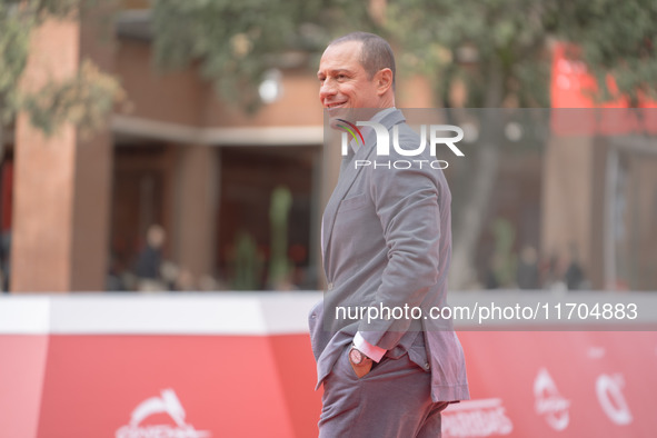 Stefano Accorsi attends the ''The Bad Guy - Seconda Stagione'' photocall during the 22nd Alice Nella Citta at Auditorium Parco Della Musica...