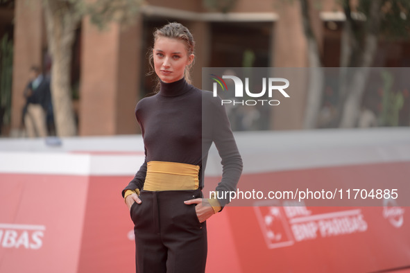 Giulia Maenza attends the ''The Bad Guy - Seconda Stagione'' photocall during the 22nd Alice Nella Citta at Auditorium Parco Della Musica in...