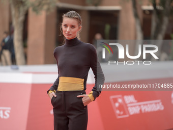 Giulia Maenza attends the ''The Bad Guy - Seconda Stagione'' photocall during the 22nd Alice Nella Citta at Auditorium Parco Della Musica in...