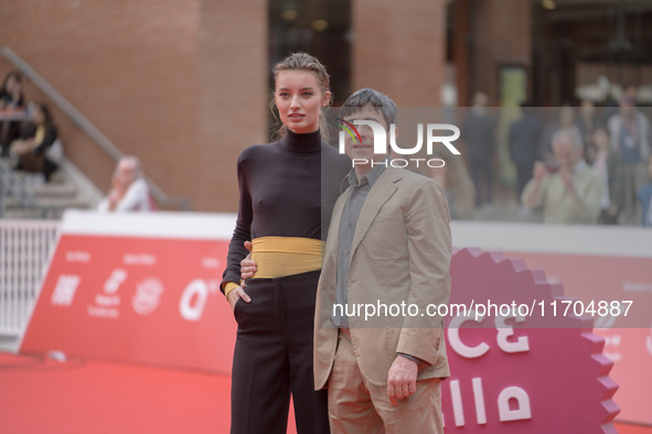 Luigi Lo Cascio and Giulia Maenza attend the ''The Bad Guy - Seconda Stagione'' photocall during the 22nd Alice Nella Citta at Auditorium Pa...