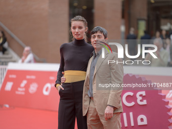 Luigi Lo Cascio and Giulia Maenza attend the ''The Bad Guy - Seconda Stagione'' photocall during the 22nd Alice Nella Citta at Auditorium Pa...