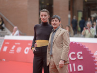 Luigi Lo Cascio and Giulia Maenza attend the ''The Bad Guy - Seconda Stagione'' photocall during the 22nd Alice Nella Citta at Auditorium Pa...