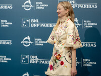 Alba Rohrwacher attends the ''L'Amica Geniale. Storia Della Bambina Perduta'' photocall during the 19th Rome Film Festival at Auditorium Par...