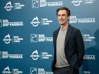 Fabrizio Gifuni attends the ''L'Amica Geniale. Storia Della Bambina Perduta'' photocall during the 19th Rome Film Festival at Auditorium Par...