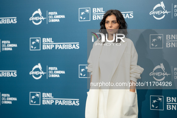 Irene Maiorino attends the ''L'Amica Geniale. Storia Della Bambina Perduta'' photocall during the 19th Rome Film Festival at Auditorium Parc...