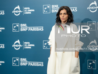 Irene Maiorino attends the ''L'Amica Geniale. Storia Della Bambina Perduta'' photocall during the 19th Rome Film Festival at Auditorium Parc...