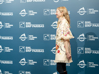 Alba Rohrwacher attends the ''L'Amica Geniale. Storia Della Bambina Perduta'' photocall during the 19th Rome Film Festival at Auditorium Par...