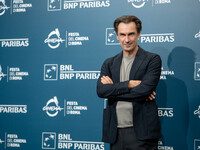 Fabrizio Gifuni attends the ''L'Amica Geniale. Storia Della Bambina Perduta'' photocall during the 19th Rome Film Festival at Auditorium Par...