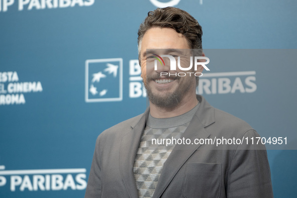 James Franco attends the ''Hey Joe'' photocall during the 19th Rome Film Festival at Auditorium Parco Della Musica in Rome, Italy, on Octobe...