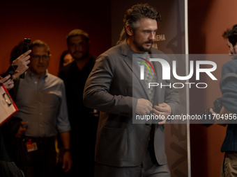 James Franco attends the ''Hey Joe'' photocall during the 19th Rome Film Festival at Auditorium Parco Della Musica in Rome, Italy, on Octobe...