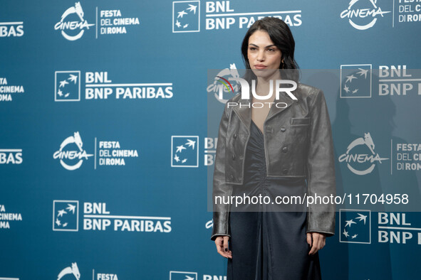 Giulia Ercolini attends the ''Hey Joe'' photocall during the 19th Rome Film Festival at Auditorium Parco Della Musica in Rome, Italy, on Oct...