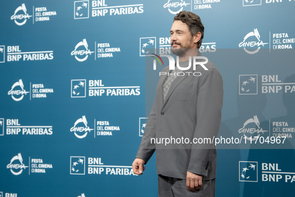 James Franco attends the ''Hey Joe'' photocall during the 19th Rome Film Festival at Auditorium Parco Della Musica in Rome, Italy, on Octobe...