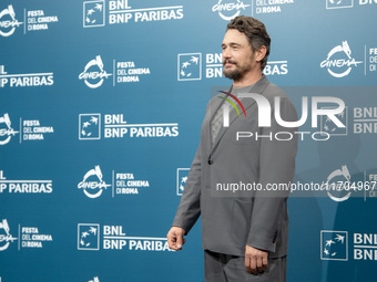 James Franco attends the ''Hey Joe'' photocall during the 19th Rome Film Festival at Auditorium Parco Della Musica in Rome, Italy, on Octobe...