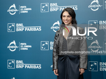 Giulia Ercolini attends the ''Hey Joe'' photocall during the 19th Rome Film Festival at Auditorium Parco Della Musica in Rome, Italy, on Oct...