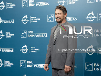 James Franco attends the ''Hey Joe'' photocall during the 19th Rome Film Festival at Auditorium Parco Della Musica in Rome, Italy, on Octobe...