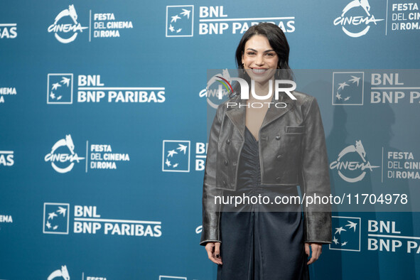 Giulia Ercolini attends the ''Hey Joe'' photocall during the 19th Rome Film Festival at Auditorium Parco Della Musica in Rome, Italy, on Oct...