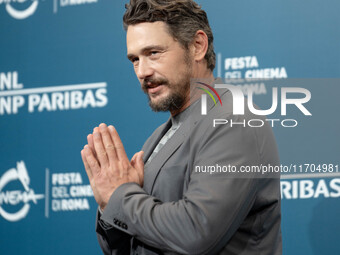 James Franco attends the ''Hey Joe'' photocall during the 19th Rome Film Festival at Auditorium Parco Della Musica in Rome, Italy, on Octobe...