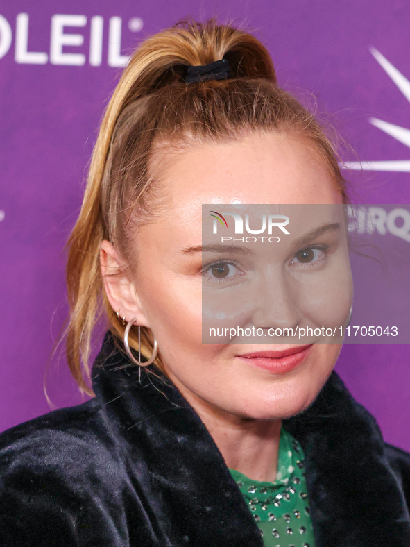 Avalon Lennon arrives at Cirque du Soleil's 'KOOZA' Red Carpet Premiere held at the Santa Monica Pier on October 24, 2024 in Santa Monica, L...