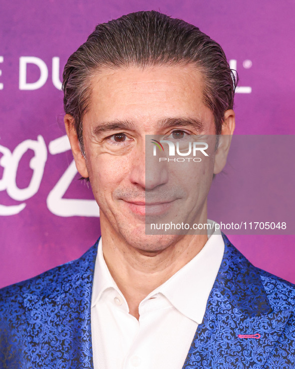 Stephane Lefebvre arrives at Cirque du Soleil's 'KOOZA' Red Carpet Premiere held at the Santa Monica Pier on October 24, 2024 in Santa Monic...