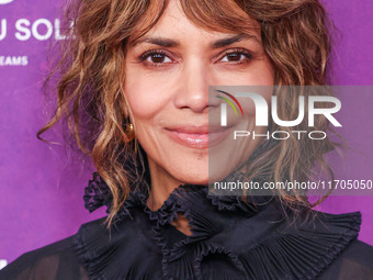 Halle Berry arrives at Cirque du Soleil's 'KOOZA' Red Carpet Premiere held at the Santa Monica Pier on October 24, 2024 in Santa Monica, Los...