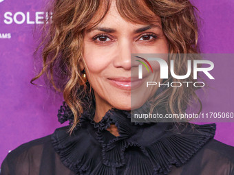 Halle Berry arrives at Cirque du Soleil's 'KOOZA' Red Carpet Premiere held at the Santa Monica Pier on October 24, 2024 in Santa Monica, Los...