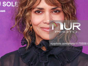 Halle Berry arrives at Cirque du Soleil's 'KOOZA' Red Carpet Premiere held at the Santa Monica Pier on October 24, 2024 in Santa Monica, Los...