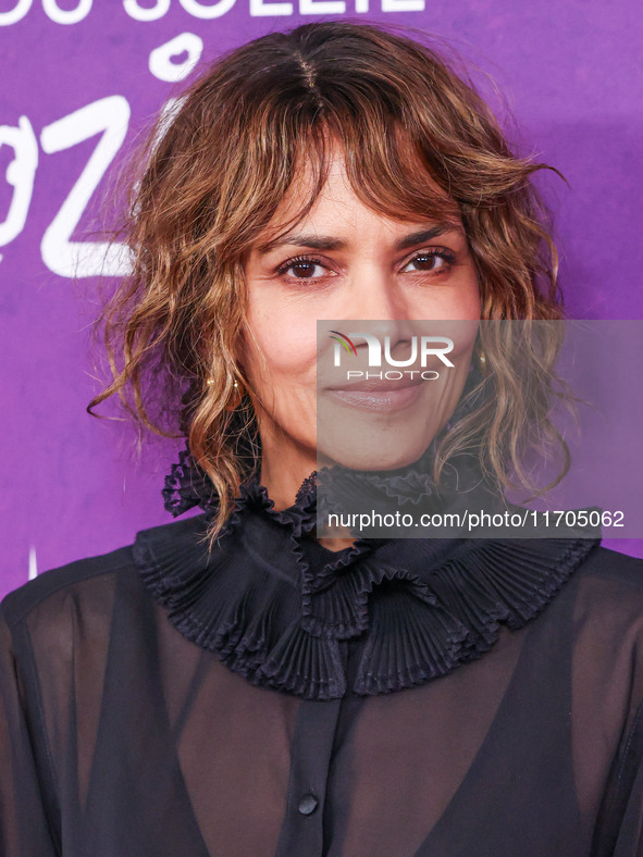 Halle Berry arrives at Cirque du Soleil's 'KOOZA' Red Carpet Premiere held at the Santa Monica Pier on October 24, 2024 in Santa Monica, Los...