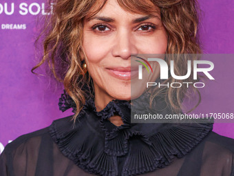 Halle Berry arrives at Cirque du Soleil's 'KOOZA' Red Carpet Premiere held at the Santa Monica Pier on October 24, 2024 in Santa Monica, Los...