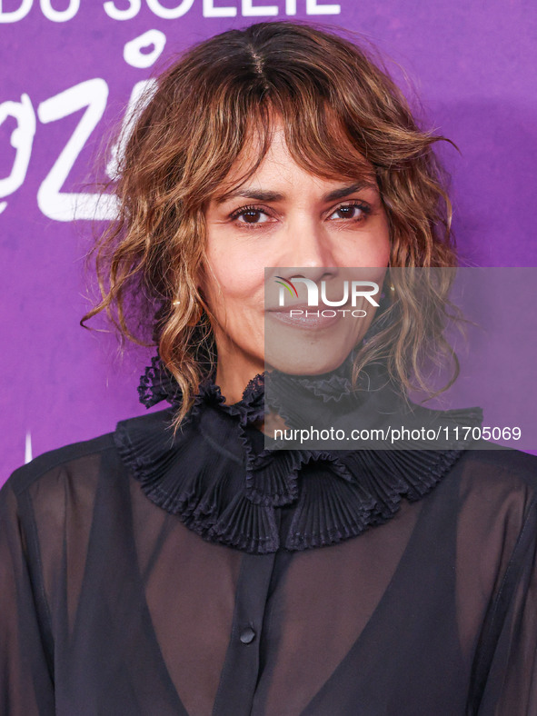 Halle Berry arrives at Cirque du Soleil's 'KOOZA' Red Carpet Premiere held at the Santa Monica Pier on October 24, 2024 in Santa Monica, Los...