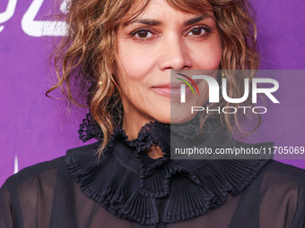 Halle Berry arrives at Cirque du Soleil's 'KOOZA' Red Carpet Premiere held at the Santa Monica Pier on October 24, 2024 in Santa Monica, Los...