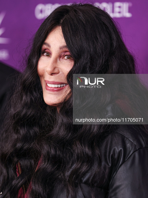 Cher arrives at Cirque du Soleil's 'KOOZA' Red Carpet Premiere held at the Santa Monica Pier on October 24, 2024 in Santa Monica, Los Angele...