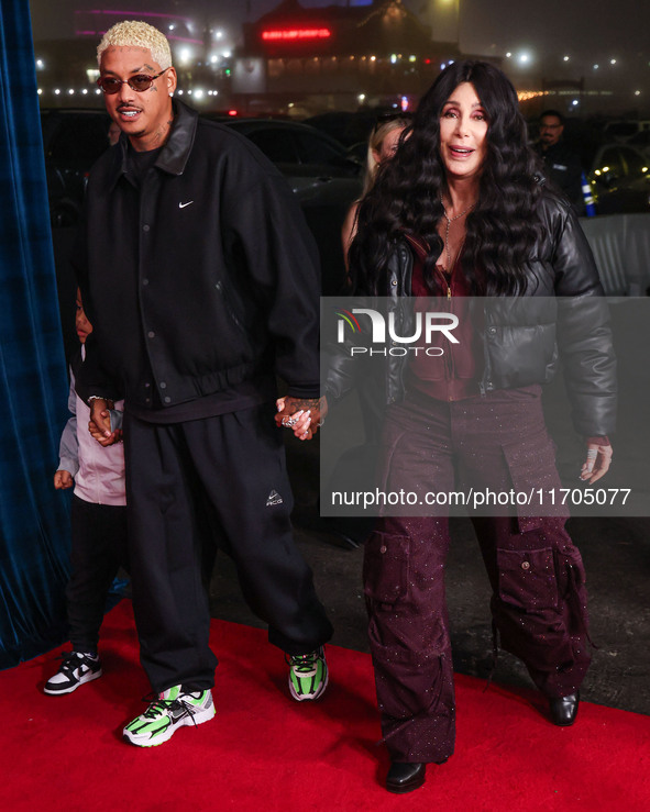 Slash Electric Alexander Edwards, Alexander Edwards and Cher arrive at Cirque du Soleil's 'KOOZA' Red Carpet Premiere held at the Santa Moni...