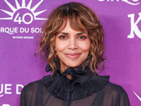 Halle Berry arrives at Cirque du Soleil's 'KOOZA' Red Carpet Premiere held at the Santa Monica Pier on October 24, 2024 in Santa Monica, Los...