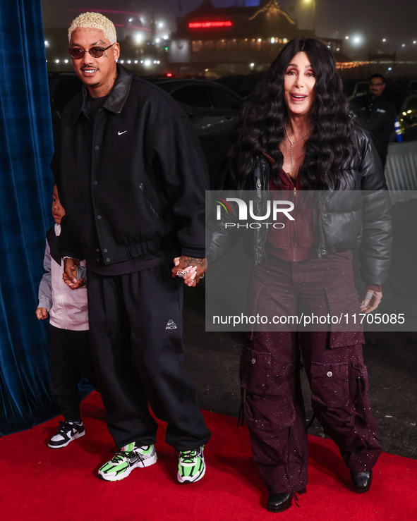 Slash Electric Alexander Edwards, Alexander Edwards and Cher arrive at Cirque du Soleil's 'KOOZA' Red Carpet Premiere held at the Santa Moni...