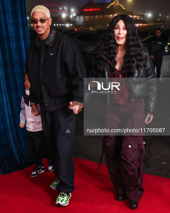 Slash Electric Alexander Edwards, Alexander Edwards and Cher arrive at Cirque du Soleil's 'KOOZA' Red Carpet Premiere held at the Santa Moni...