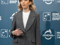 Barbara Chichiarelli attends the ''Supereroi'' photocall during the 19th Rome Film Festival at Auditorium Parco Della Musica in Rome, Italy,...