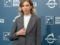 Barbara Chichiarelli attends the ''Supereroi'' photocall during the 19th Rome Film Festival at Auditorium Parco Della Musica in Rome, Italy,...