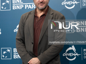 Edoardo Pesce attends the ''Supereroi'' photocall during the 19th Rome Film Festival at Auditorium Parco Della Musica in Rome, Italy, on Oct...