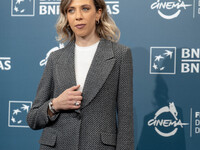 Barbara Chichiarelli attends the ''Supereroi'' photocall during the 19th Rome Film Festival at Auditorium Parco Della Musica in Rome, Italy,...