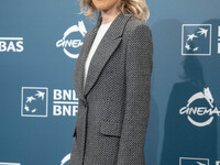 Barbara Chichiarelli attends the ''Supereroi'' photocall during the 19th Rome Film Festival at Auditorium Parco Della Musica in Rome, Italy,...