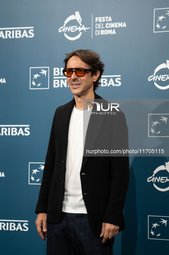 Stefano Chiantini attends the ''Supereroi'' photocall during the 19th Rome Film Festival at Auditorium Parco Della Musica in Rome, Italy, on...