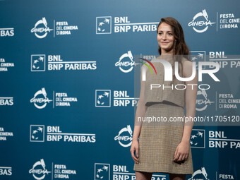 Sara Silvestro attends the ''Supereroi'' photocall during the 19th Rome Film Festival at Auditorium Parco Della Musica in Rome, Italy, on Oc...